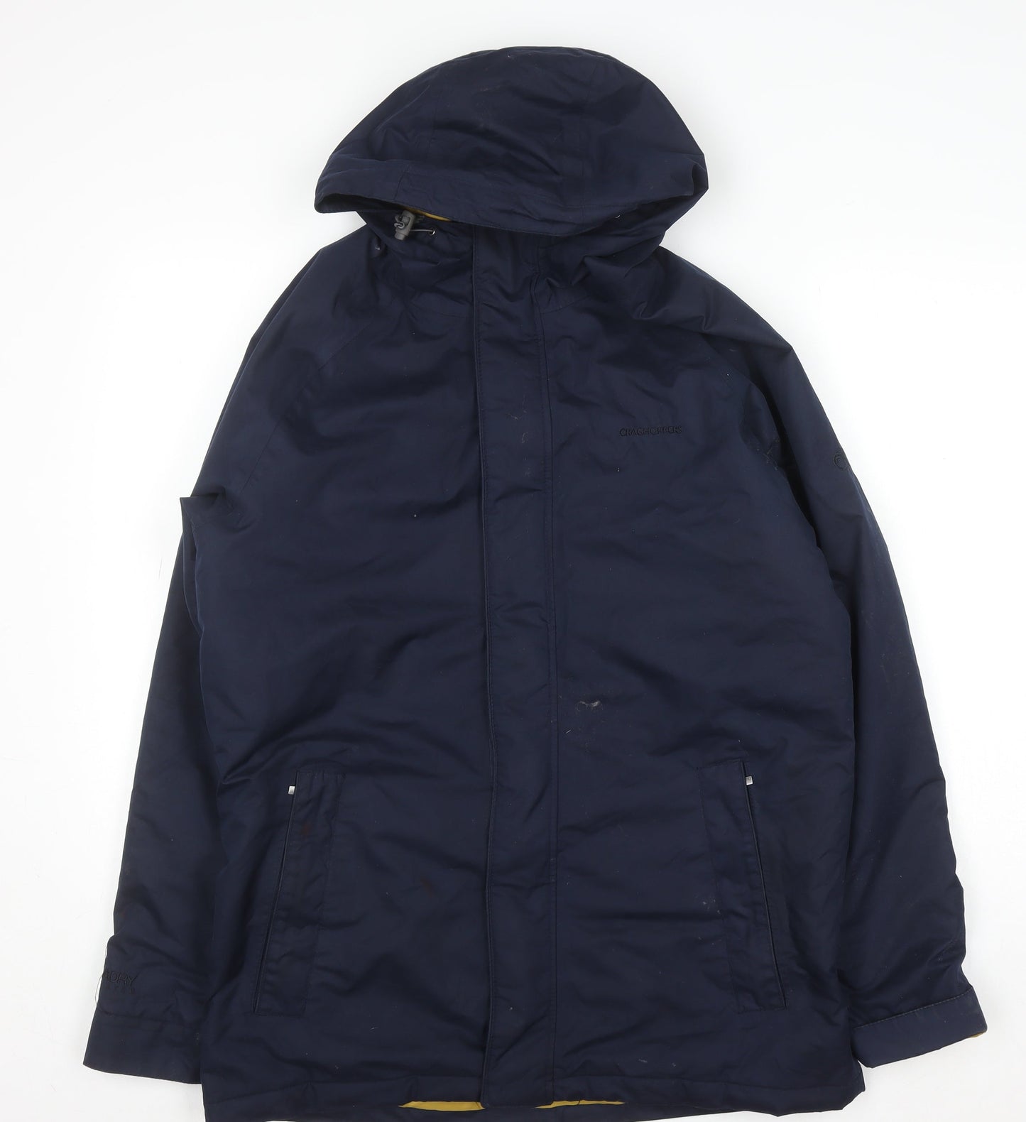 Craghoppers Men's Blue Hooded Waterproof Parka Coat S