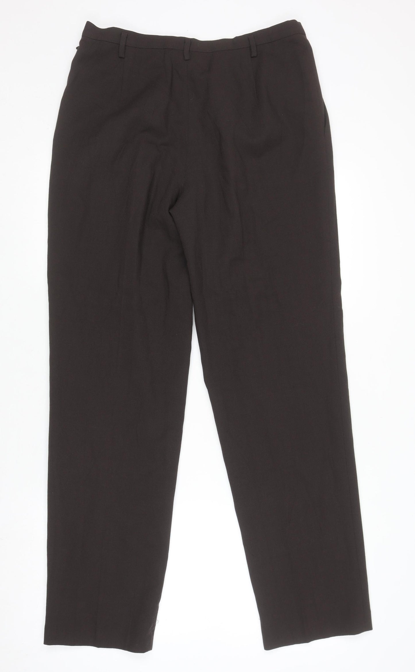 Episode Womens Black Wool Dress Pants Trousers UK 10 Classic Straight
