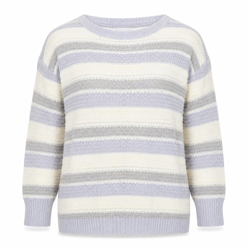 Front view of Red Herring Women’s Multicoloured Striped Knit Jumper M