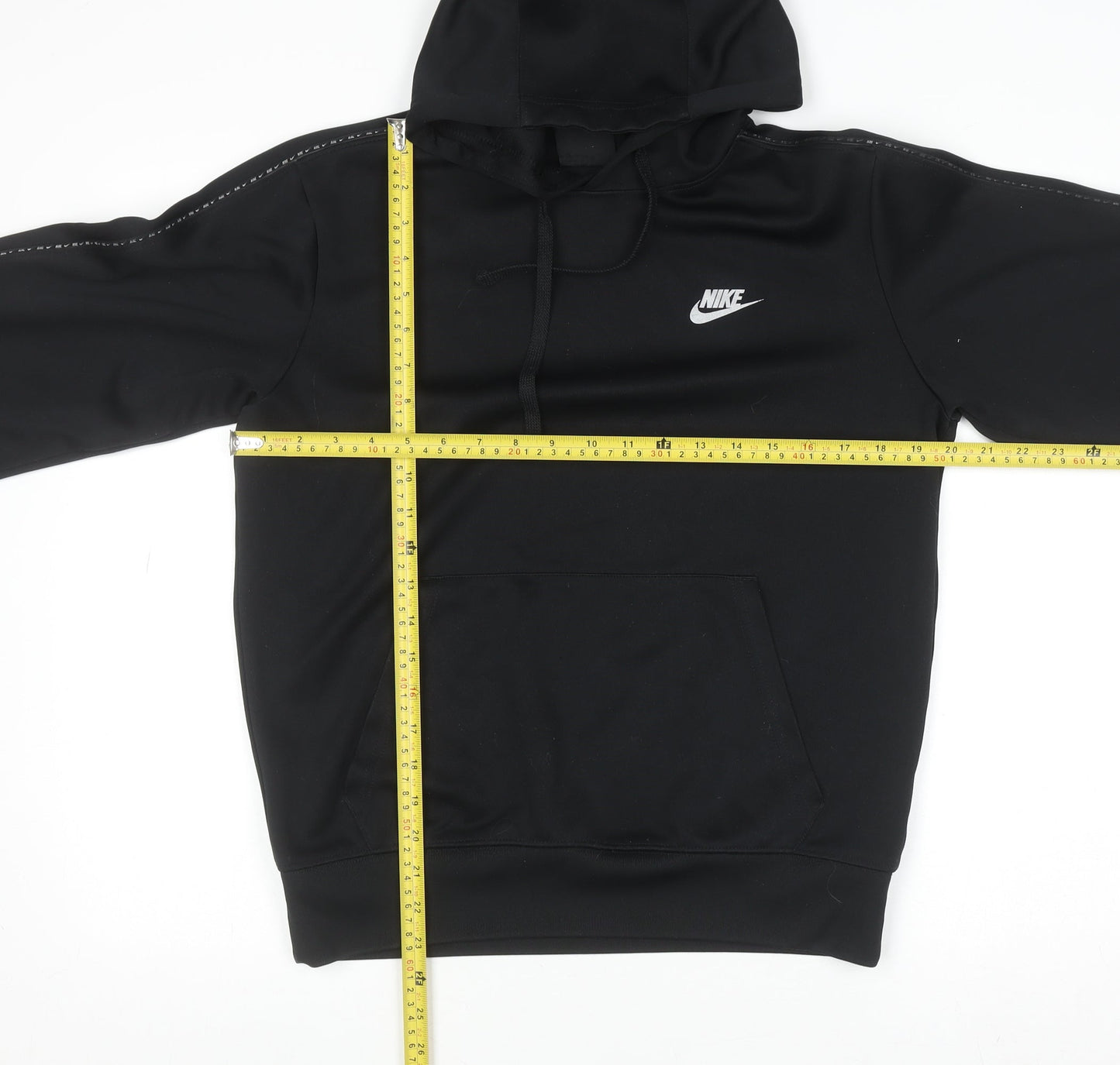 Nike Men's Black Pullover Hoodie S Regular Fit Sports Style