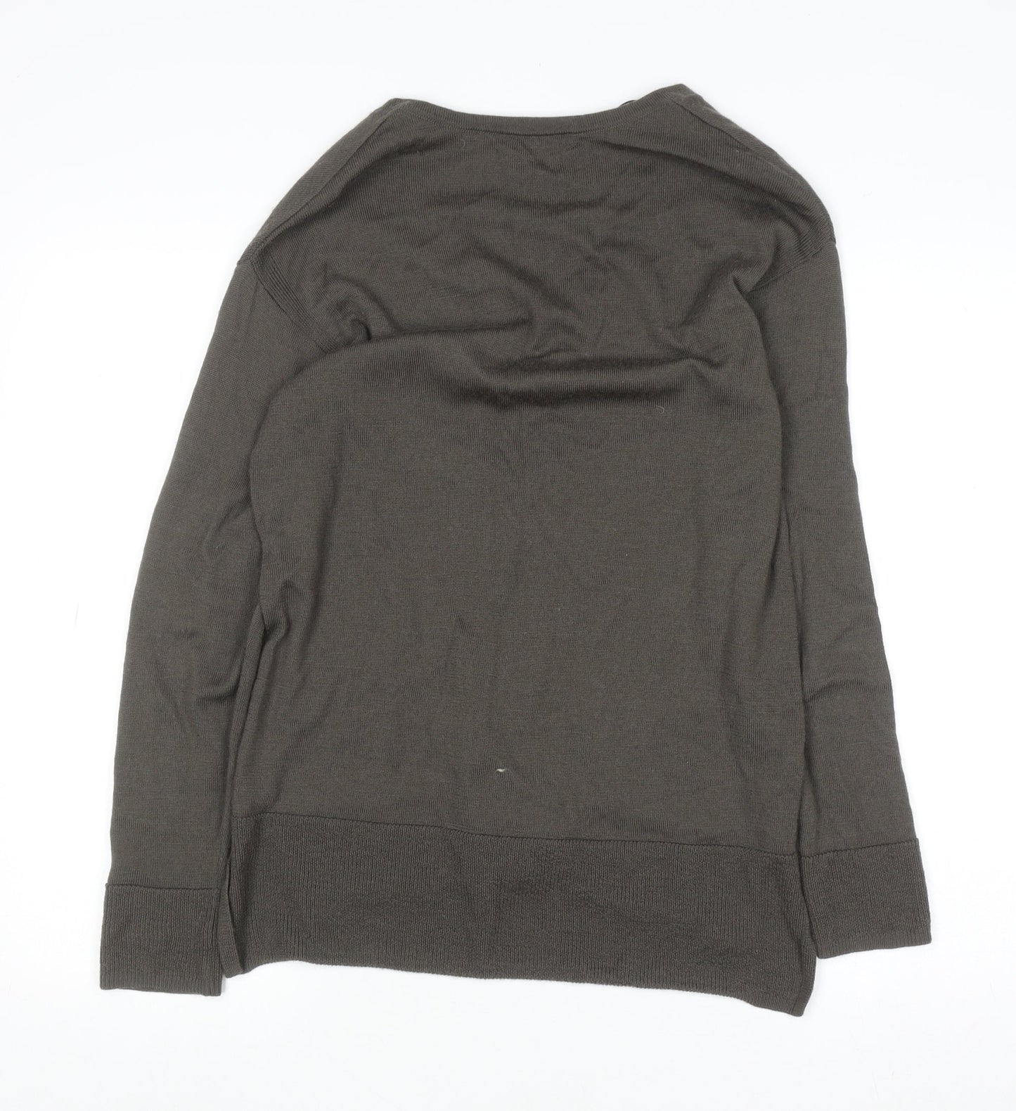 Country Road Womens Brown Wool V-Neck Pullover Jumper S