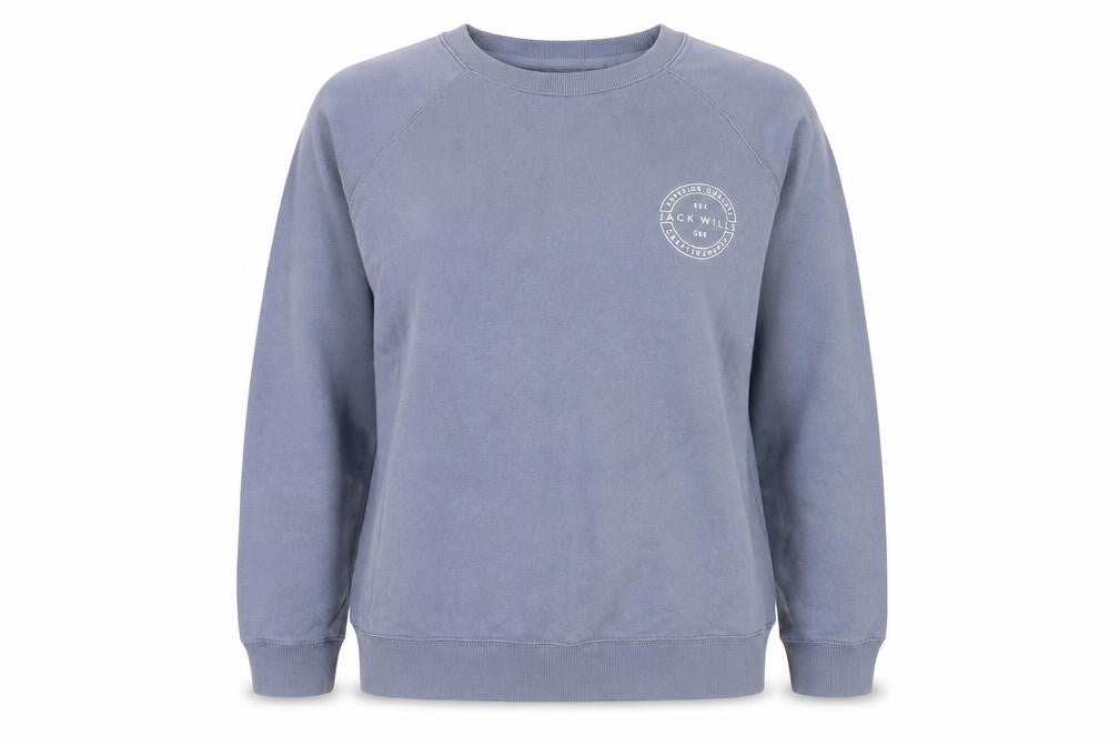 Jack Wills Women's Blue Crew Neck Pullover Sweatshirt UK 14