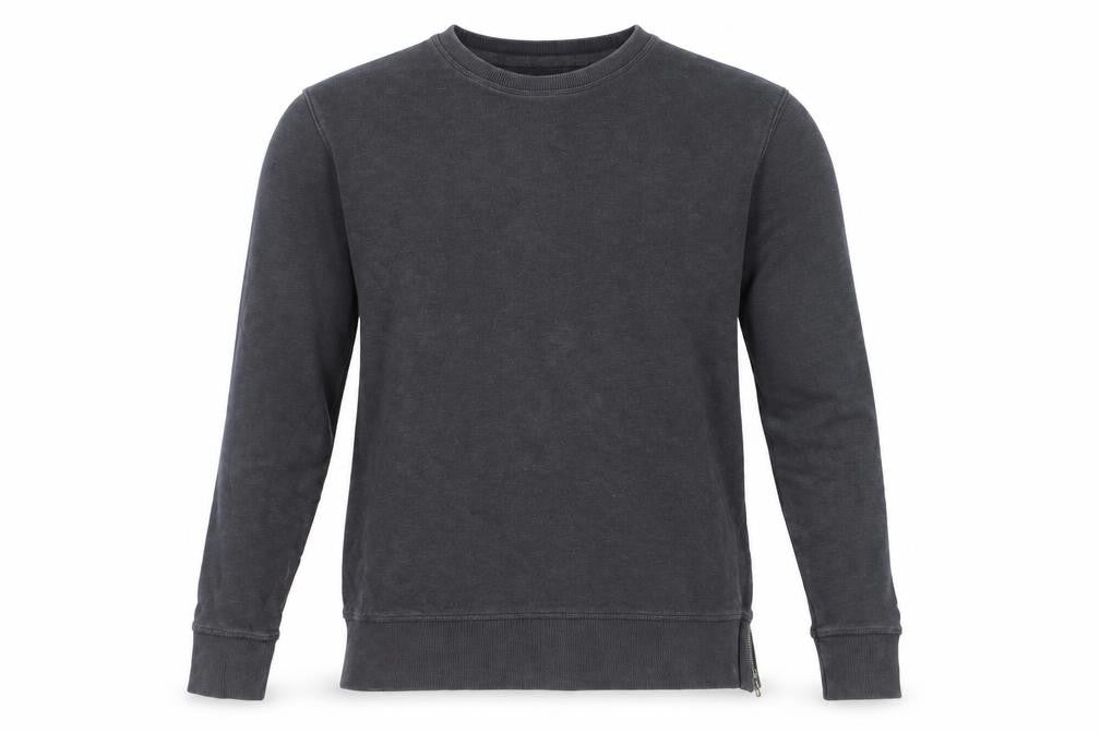 River Island Men's Black Cotton Pullover Sweatshirt M Regular Fit