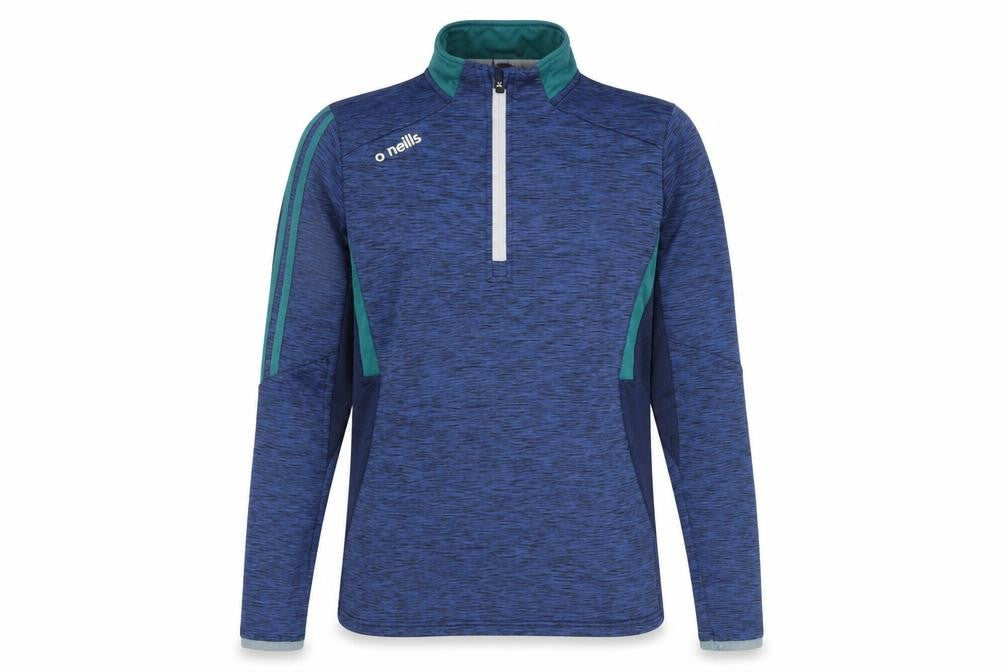 Front view of O'Neill Women's Blue, size 10, 1/4 Zip Athletic Track Jacket