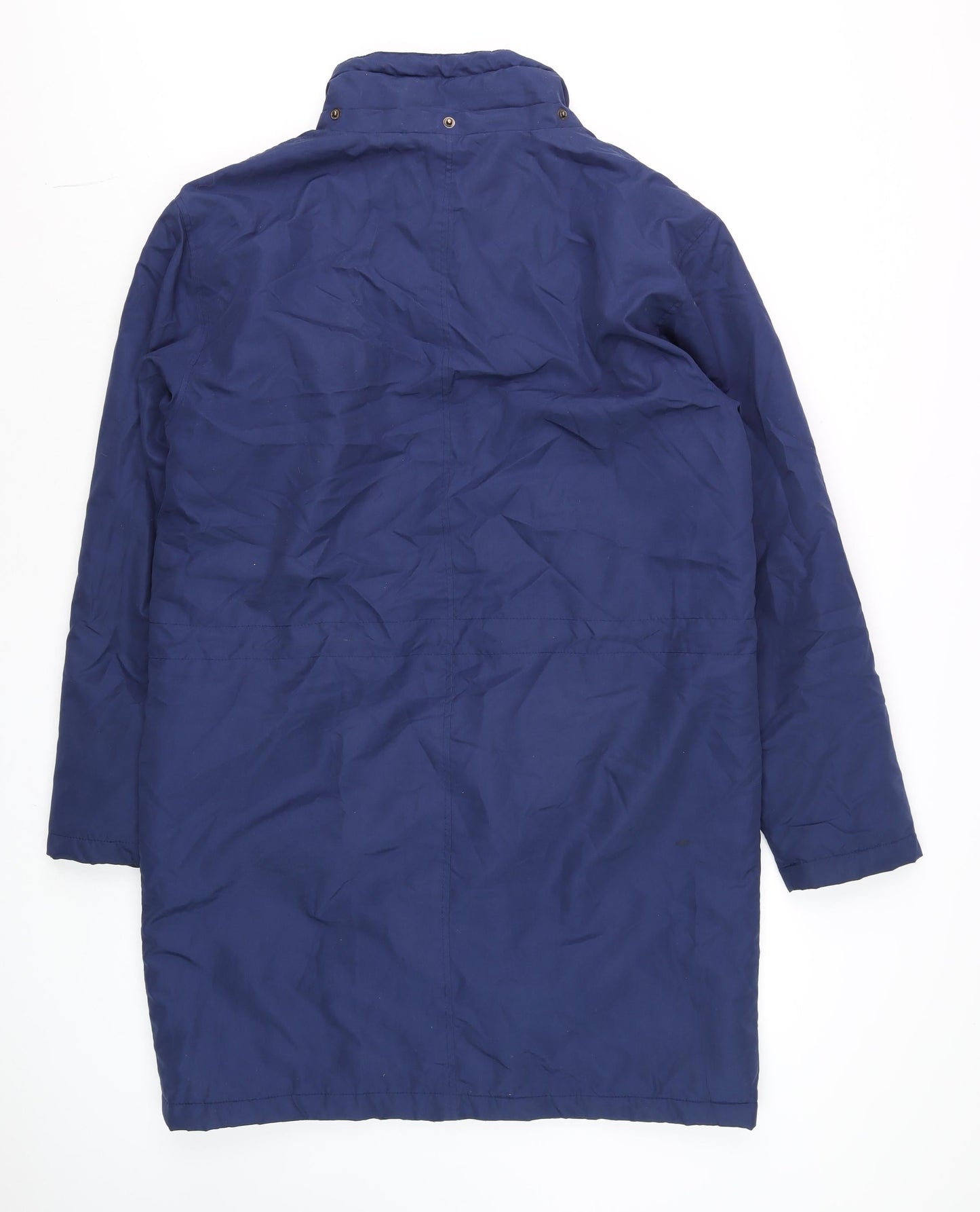 Cotton Traders Men's Blue Waterproof Parka Coat M Long Windproof Jacket
