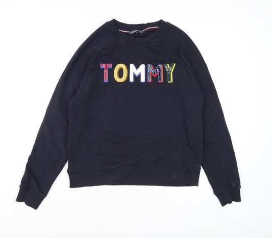 Tommy Hilfiger Men’s Blue Embroidered Logo Sweatshirt Size M