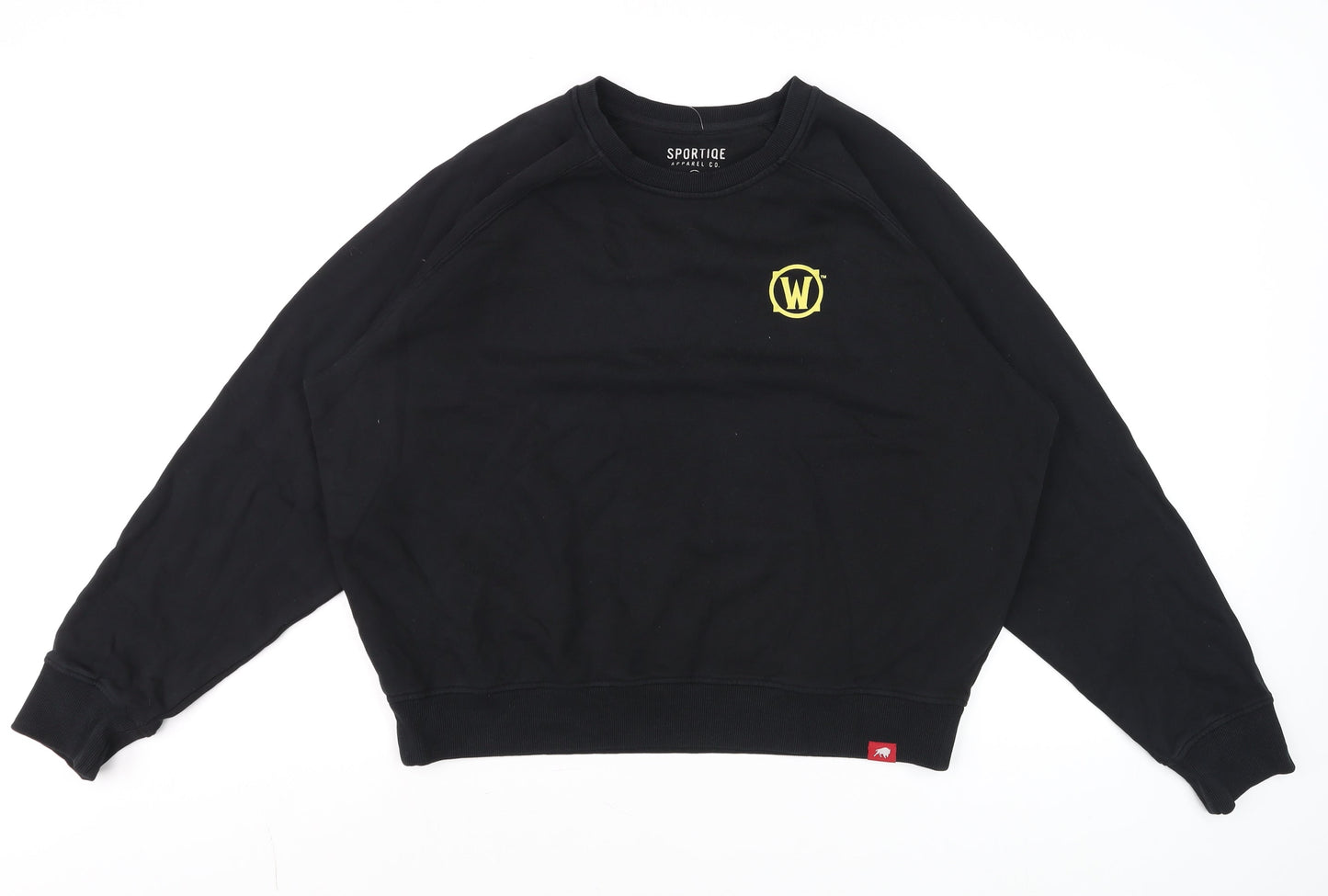 Sportiqe Men’s Black XL Pullover Cotton Sweatshirt with Logo