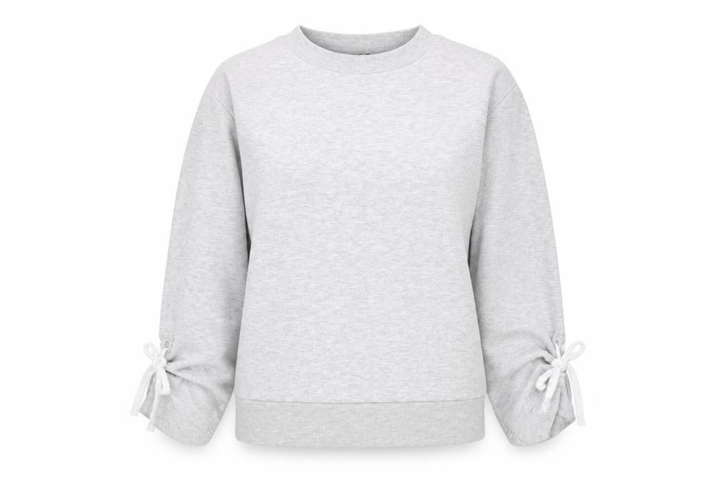 Marks and Spencer Women’s Grey Marl Long Sleeve Basic Top UK 8