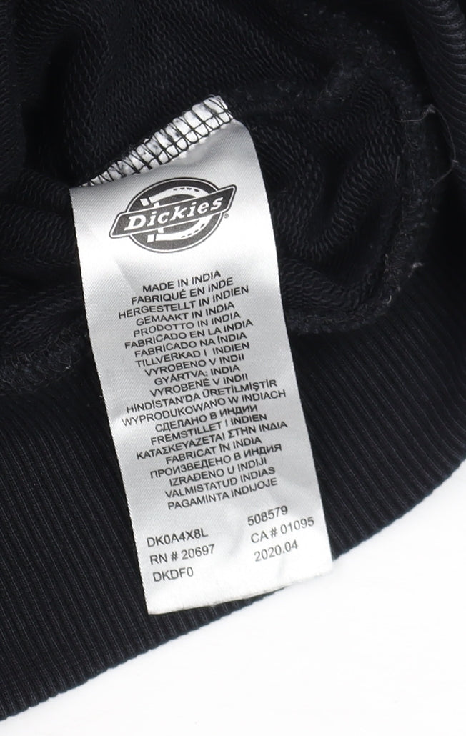 Dickies Men’s Black Small Crew Neck Pullover Sweatshirt