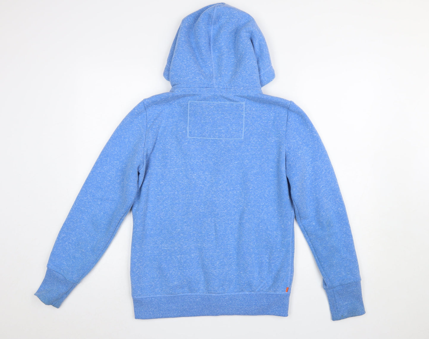 Superdry Men's Blue Full Zip Hoodie Size M Cotton Blend