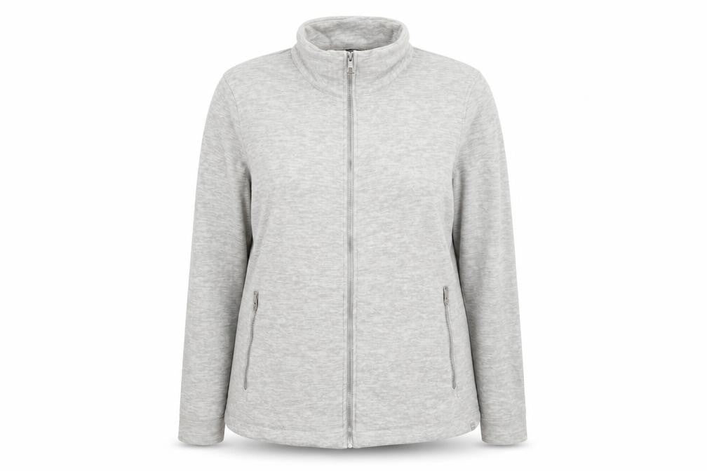 Regatta Great Outdoors Women Grey Fleece Full Zip Jacket UK 16