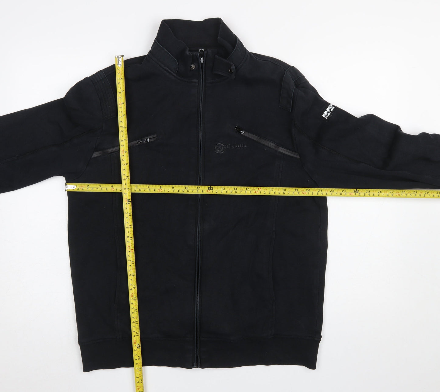 Duck and Cover Men's Black XL Full Zip Sweatshirt Jacket
