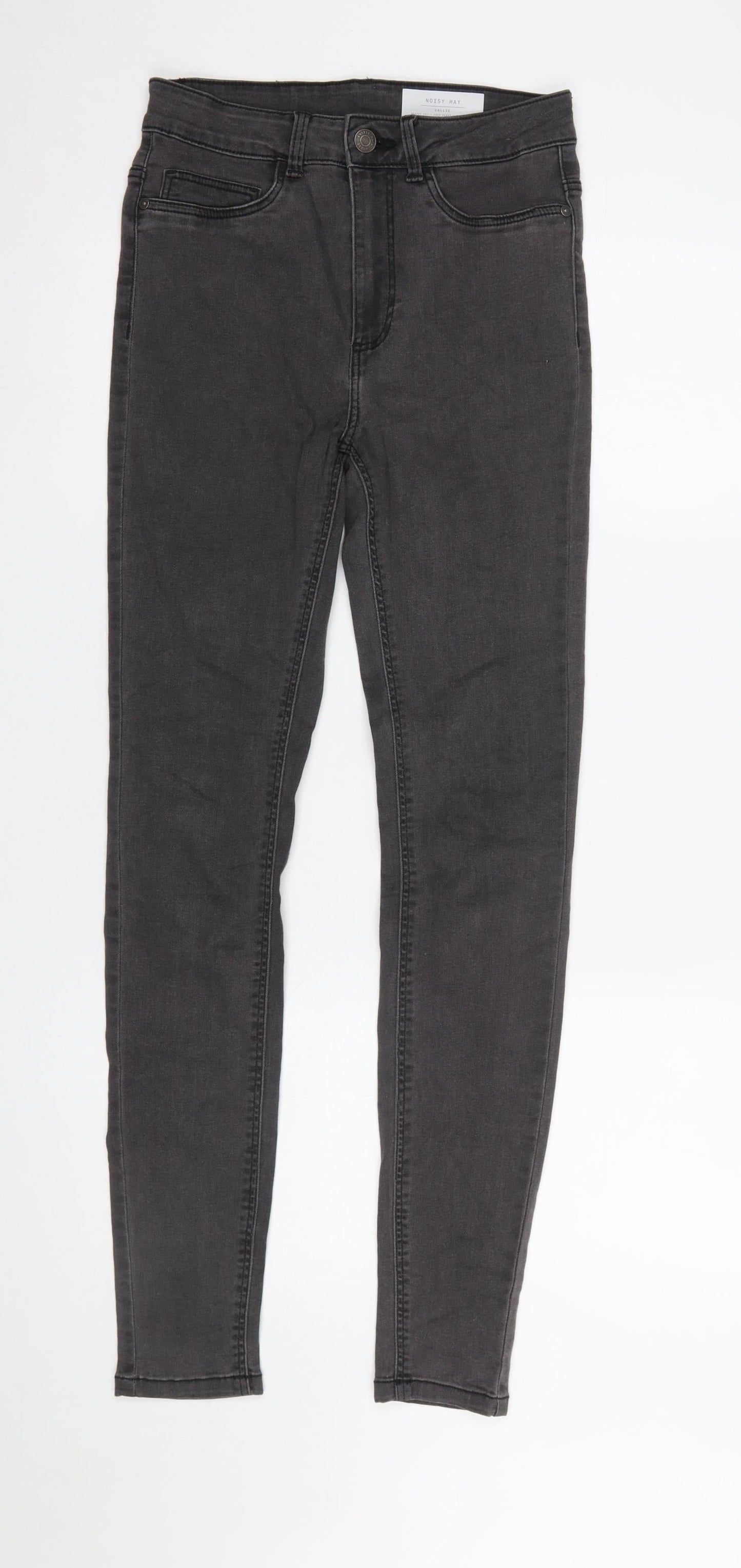 Noisy May Women’s Black Skinny Jeans Size 28 High Waist Denim