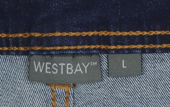 Westbay Women Blue Straight Leg Stretch Denim Jeans Size L