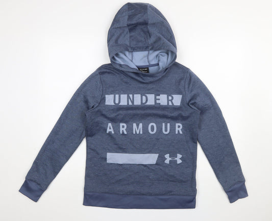 Under Armour Men Blue Pullover Hoodie XS Lightweight Fleece
