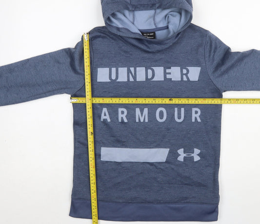 Under Armour Men Blue Pullover Hoodie XS Lightweight Fleece