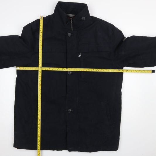 North Mile Men’s Black 44R Military Jacket Water Resistant Cotton Blend