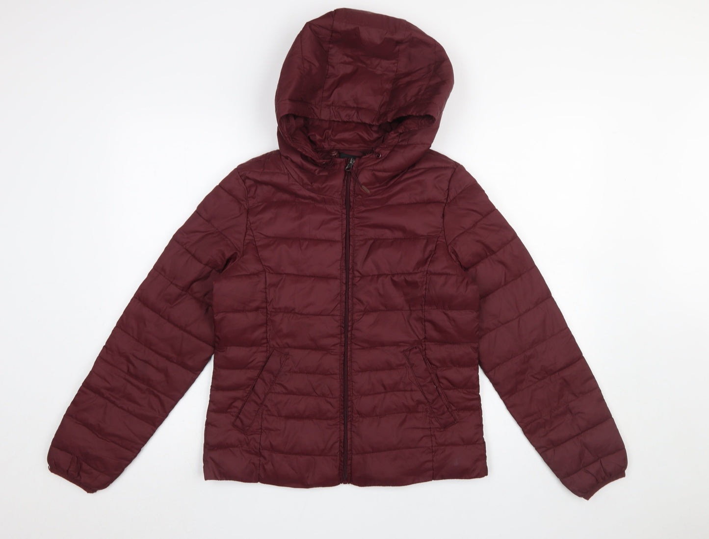 Vero Moda Women’s Red Hooded Puffer Jacket Size S