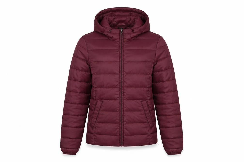 Vero Moda Women’s Red Hooded Puffer Jacket Size S