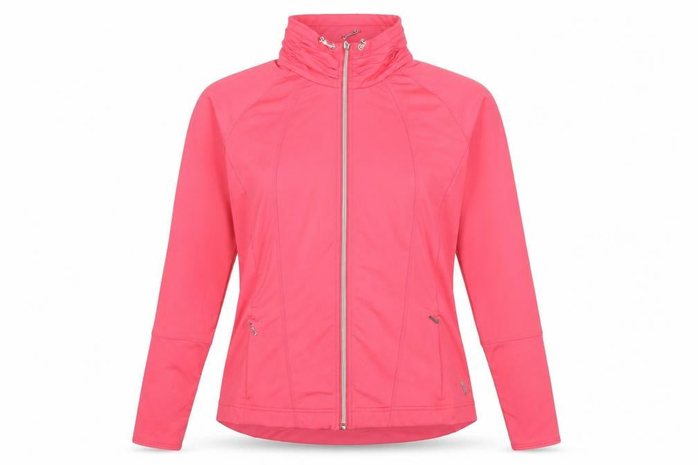 Green Lamb Women’s Pink Full Zip Sweatshirt Size M Polyester Blend Activewear