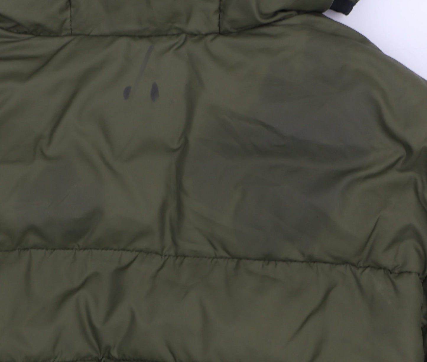 Calvin Klein Jeans Women Green Size 12 Hooded Puffer Jacket
