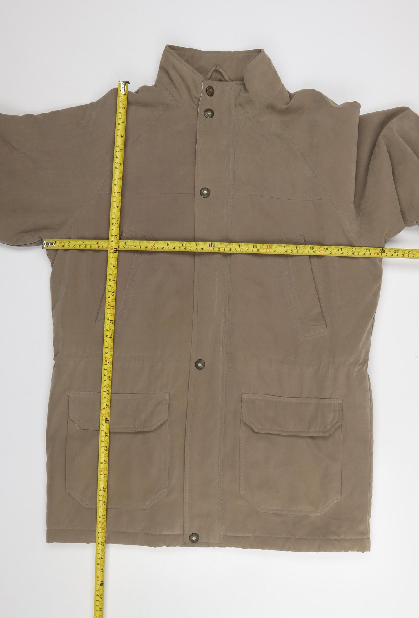 BHS Men's Brown Medium Parka Jacket 38in Chest Polyester Blend
