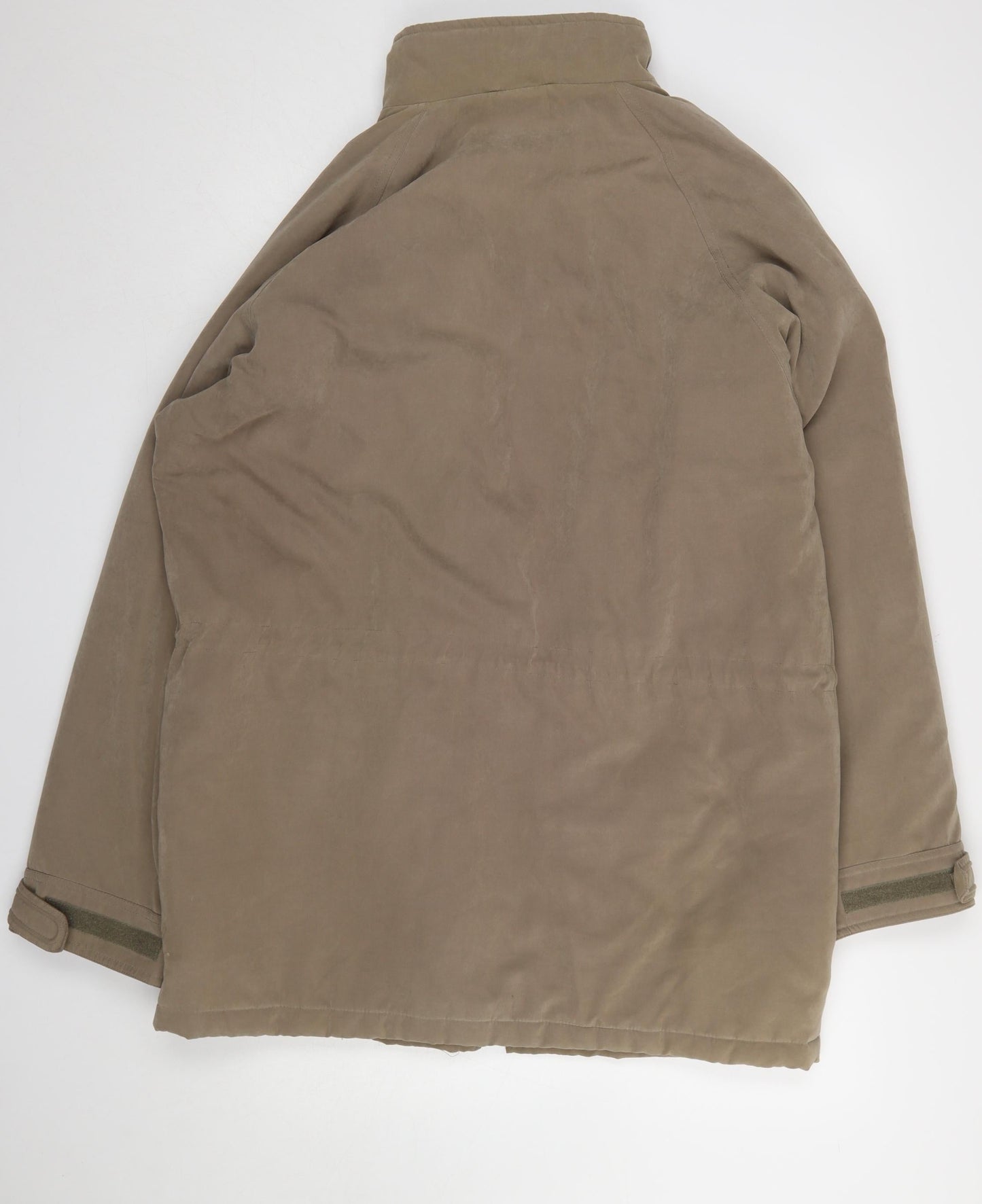 BHS Men's Brown Medium Parka Jacket 38in Chest Polyester Blend