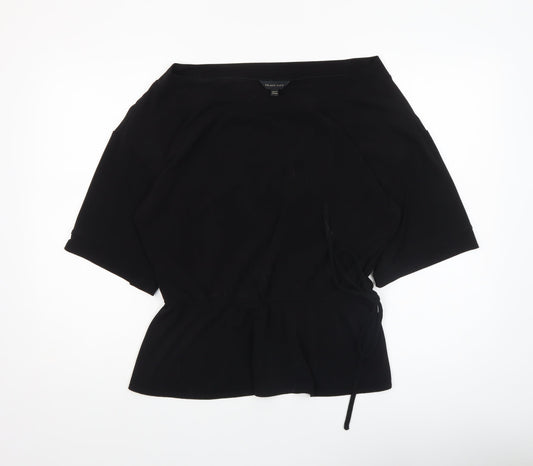Roland Klein Women’s Black Size 14 Tie Waist Tunic Blouse