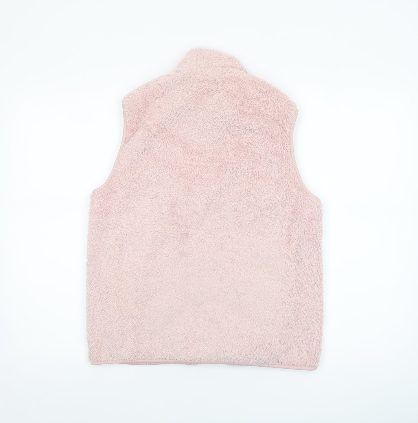 Yeation Womens Pink Fleece Zip Waistcoat Bodywarmer Size 14