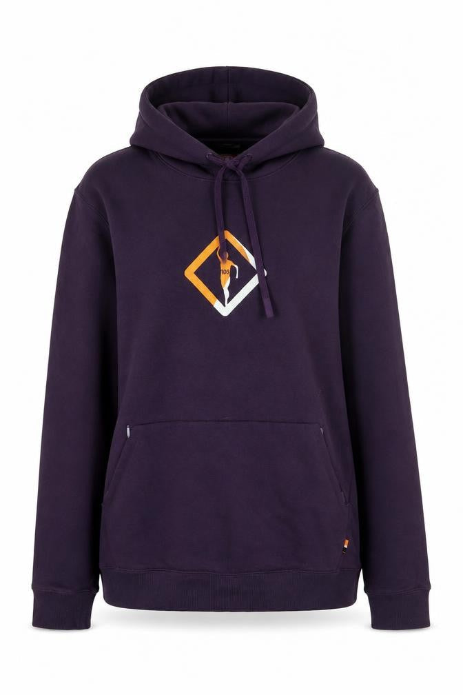 Ronhill Womens Purple Hoodie Size 16 Pullover Fleece Lined