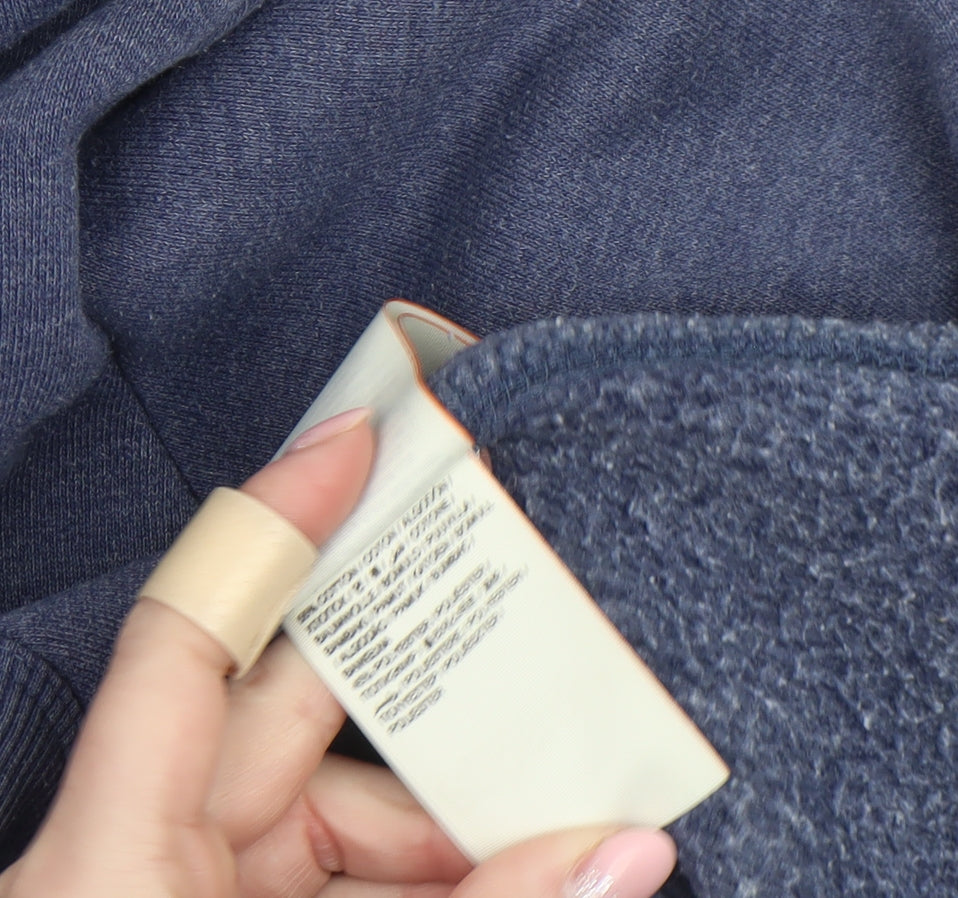 Superdry Orange Label Women's Blue Full Zip Hoodie Size M