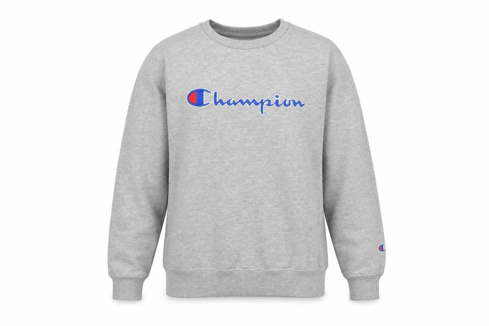 Champion Women’s Grey Crew Neck Pullover Sweatshirt Size L