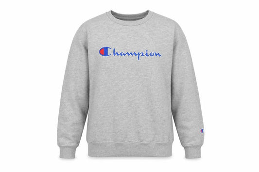 Champion Women’s Grey Crew Neck Pullover Sweatshirt Size L