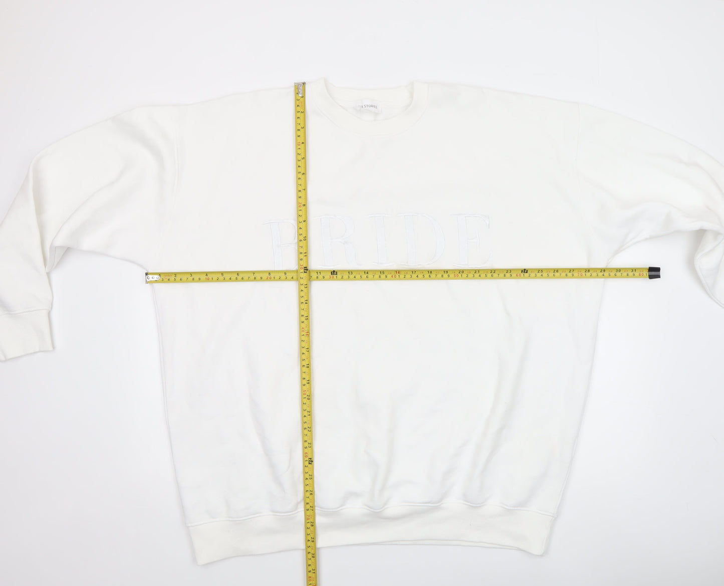 Six Stories Unisex White Bride Pullover Sweatshirt 2XL