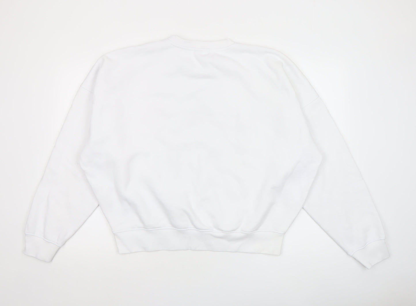 Six Stories Womens White XXL Christmas Pullover Sweatshirt