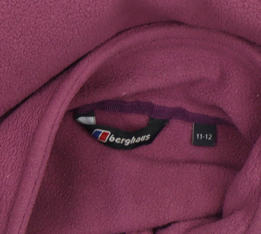 Berghaus Girls Purple Fleece Full Zip Lightweight Jacket 11-12 Years