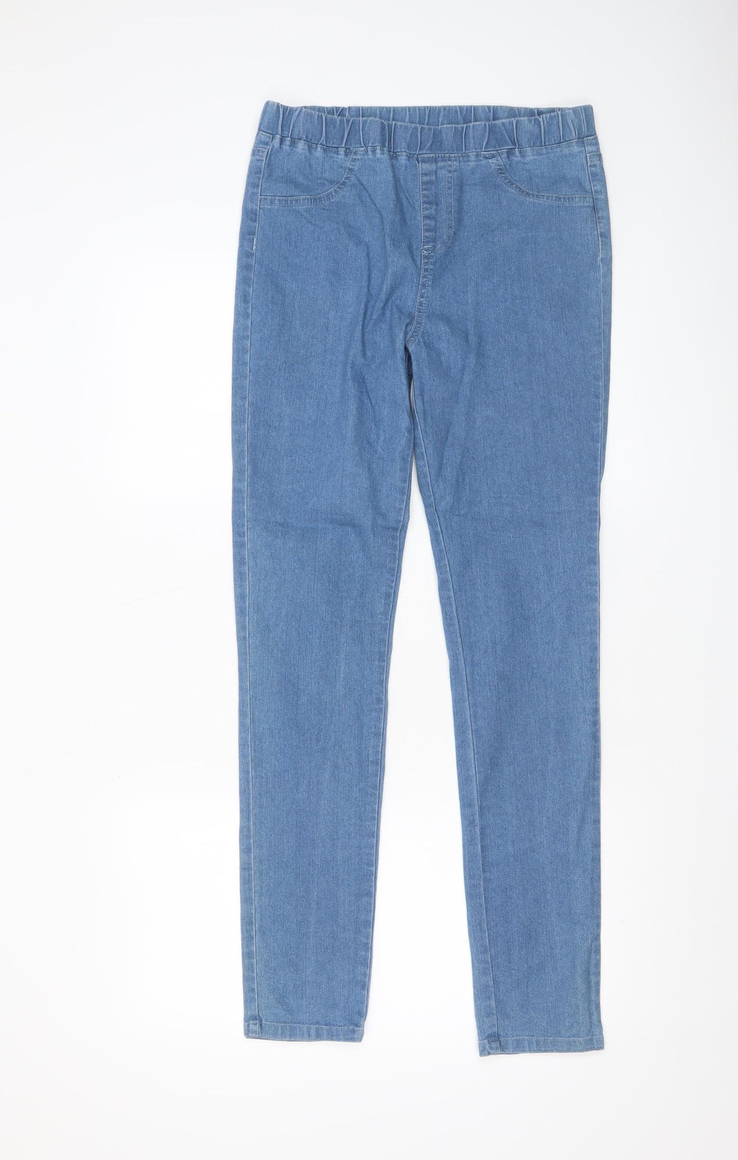 Avon Women's Blue Denim Jegging Jeans Size 10-12 Elastic Waist