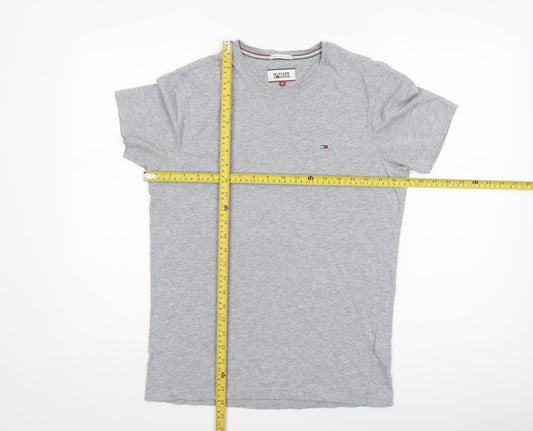 Tommy Hilfiger Denim Mens Grey M Short Sleeve Crew Neck Cotton T-Shirt