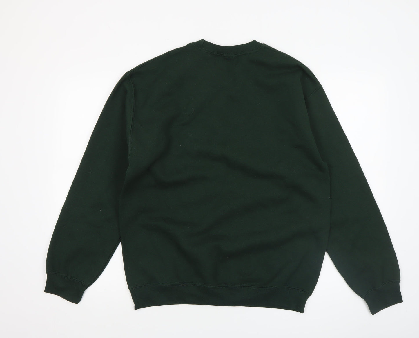 London Co Men's Green Christmas 'Gangster Wrapper' Pullover Sweatshirt Medium