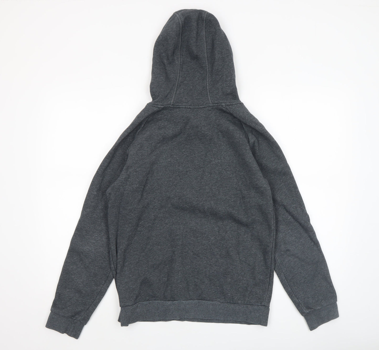 Adidas Boys Grey Pullover Hoodie Size 13-14 Years Lined Cotton Blend