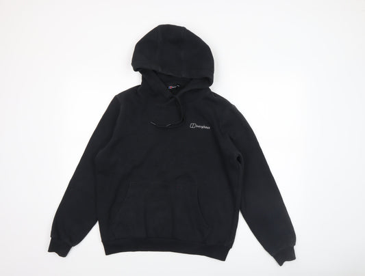 Berghaus Women's Black Pullover Hoodie UK 10 Cotton Blend Casual