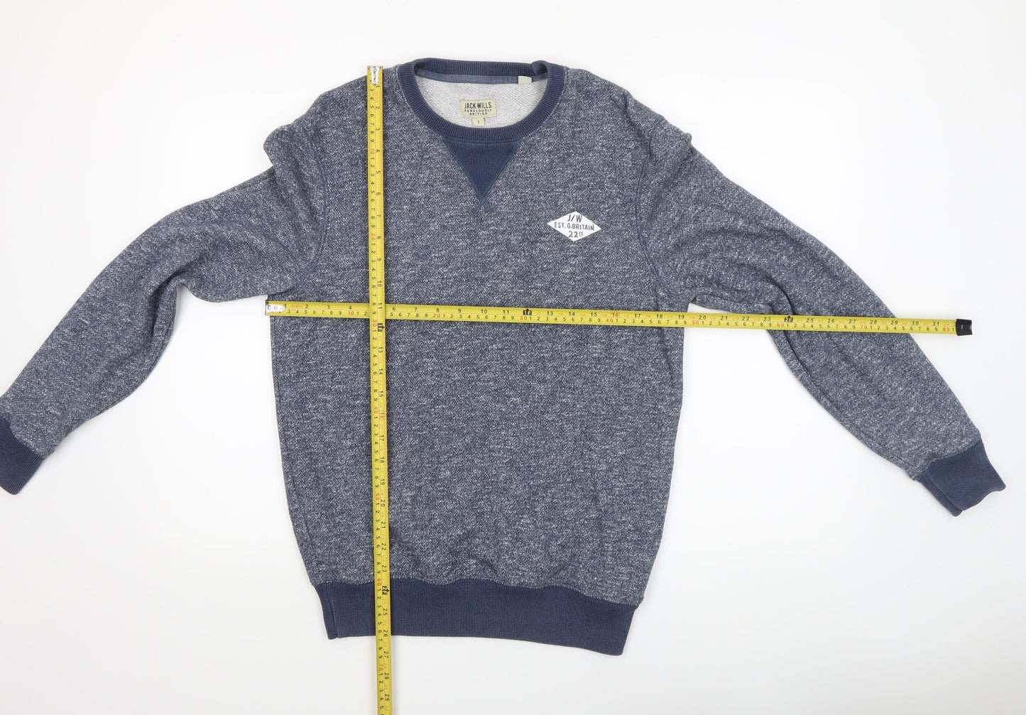 Jack Wills Men's Blue Crew Neck Sweatshirt Size S Regular Fit