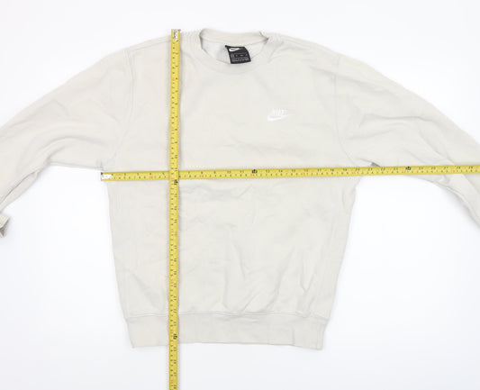 Nike Women’s Beige XS Pullover Sweatshirt Classic Crew Neck
