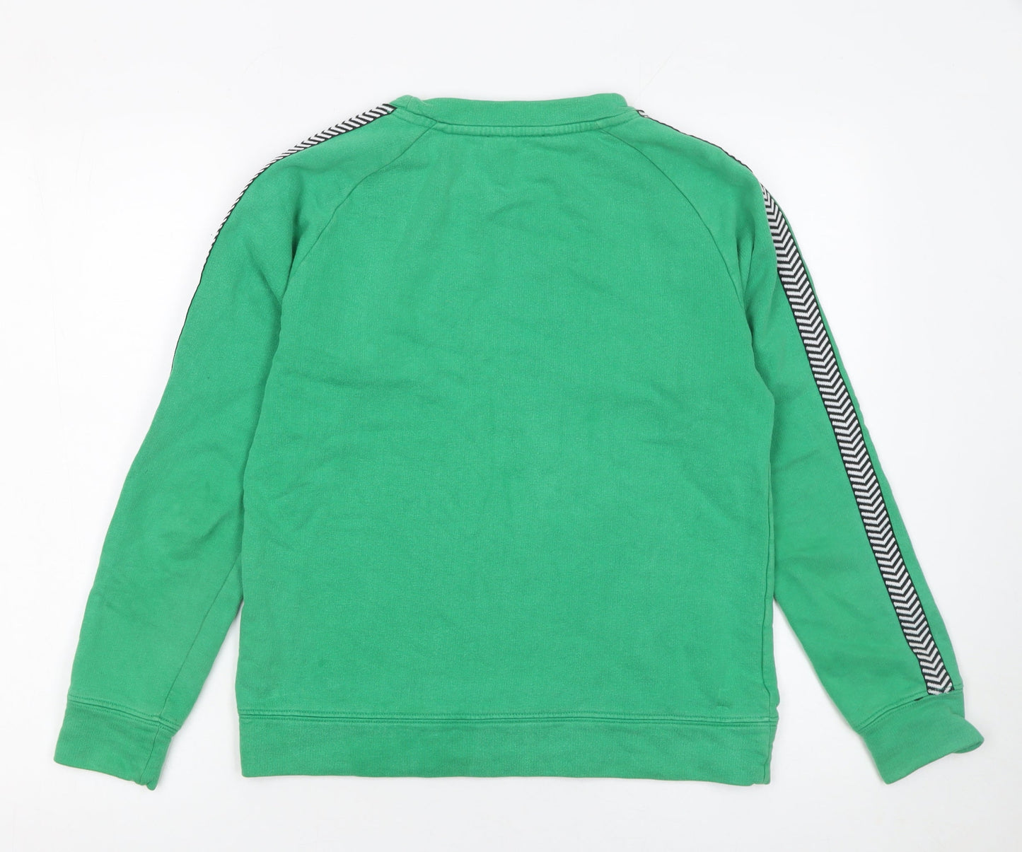 Moss Copenhagen Women Green Cotton Crew Neck Sweatshirt Size S