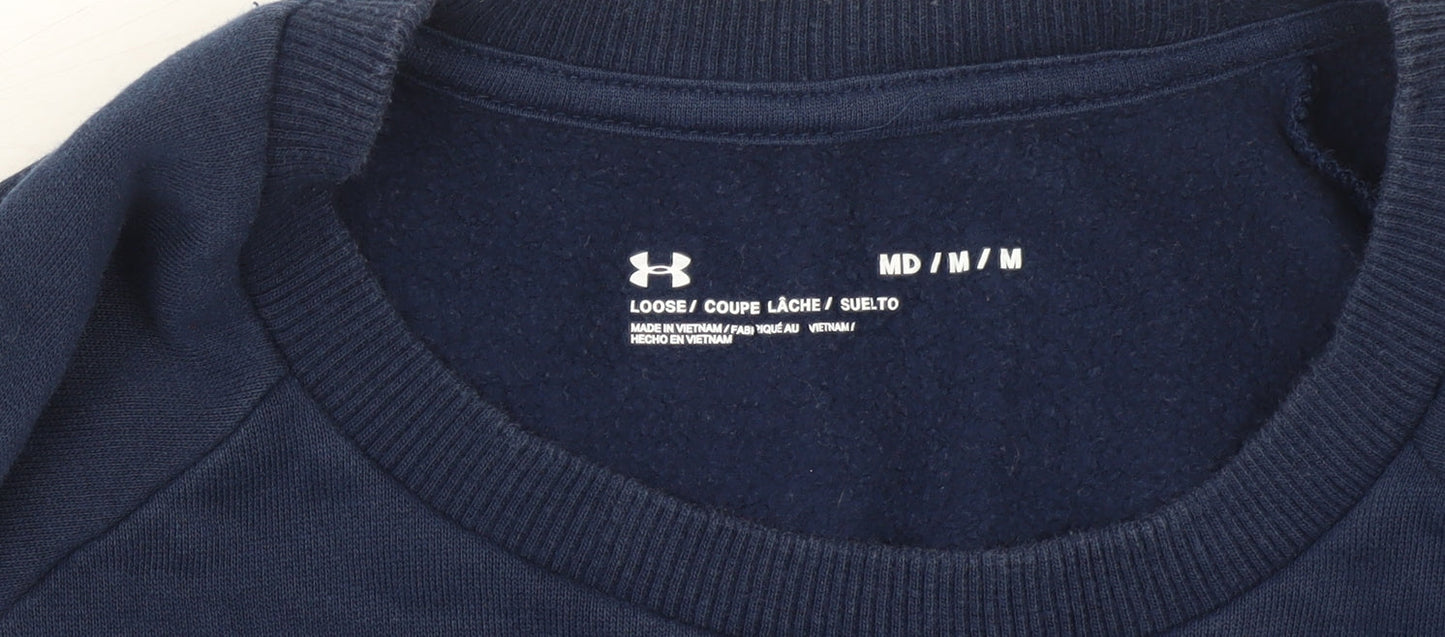 Under Armour Men's Blue Crew Neck Pullover Sweatshirt Size M