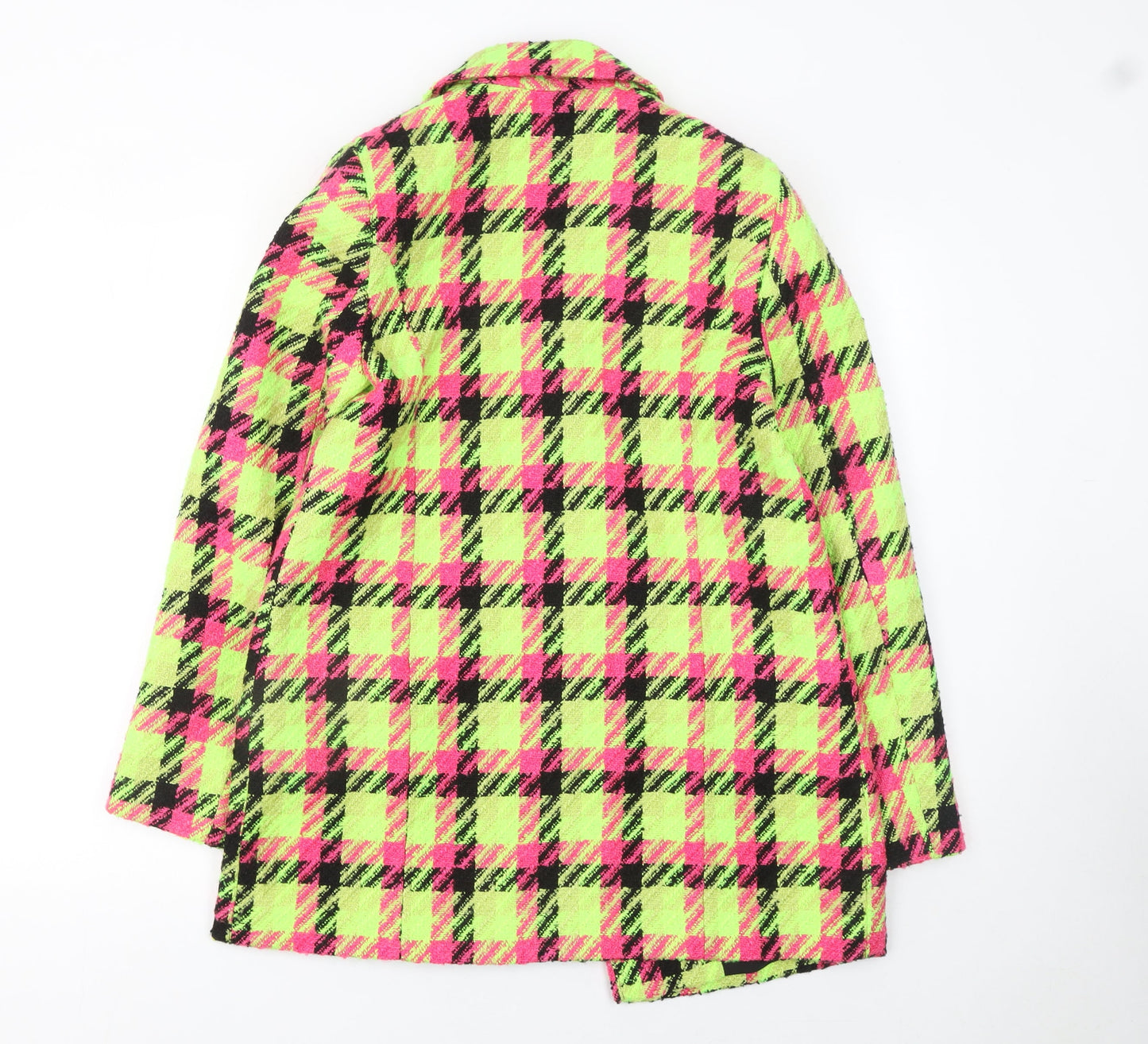 River Island Women’s Multicoloured Check Bouclé Blazer Size 8