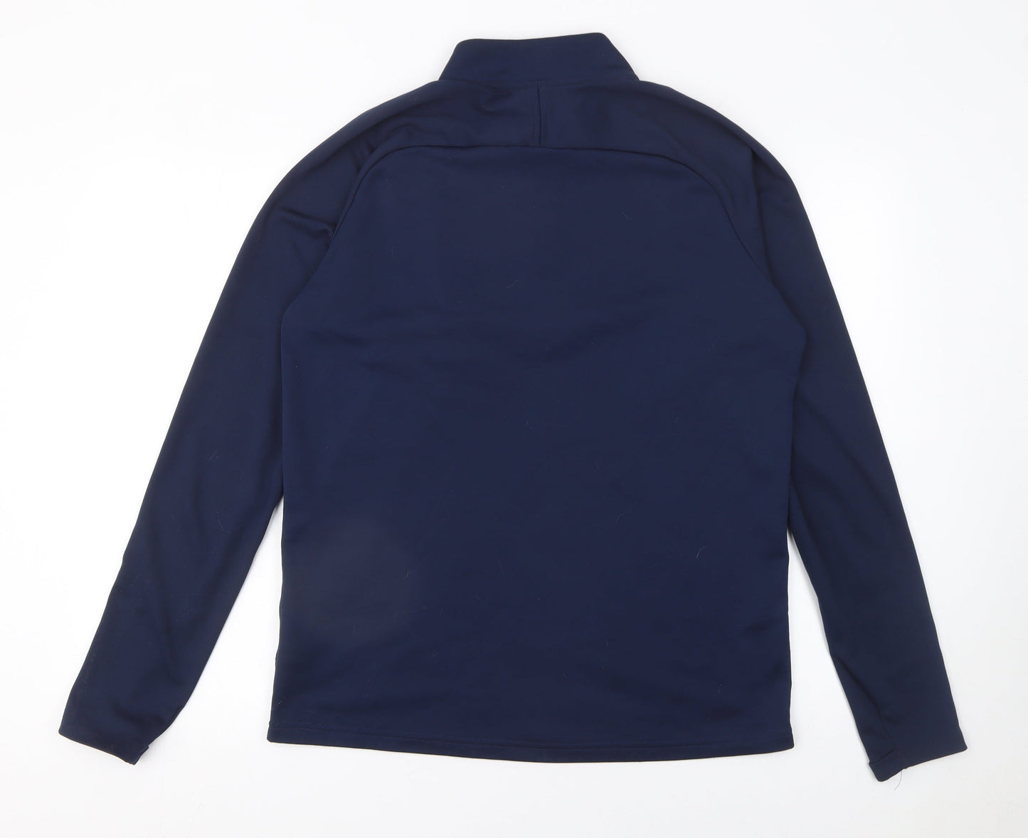 Nike Men's Blue Dri-FIT 1/4 Zip Athletic Sweatshirt Medium