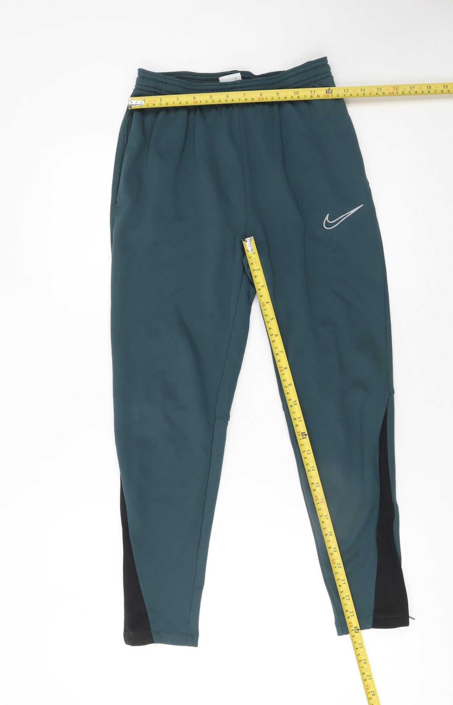 Nike Boys Green Therma-Fit Jogger Trousers Size 14 Years Fleece Warm