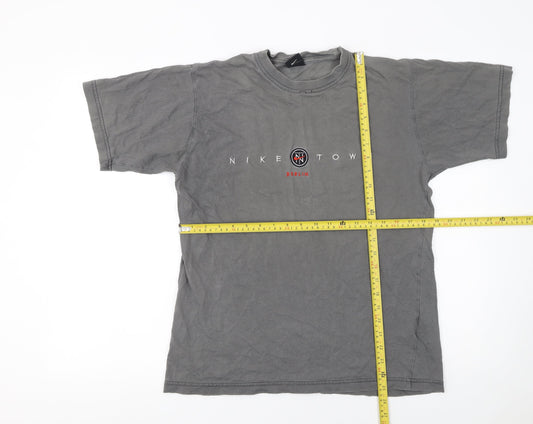 Nike Men's Grey Vintage Short Sleeve Crew Neck T-Shirt Size M