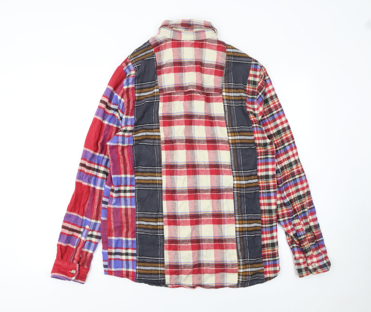 Zara Men’s Multicoloured Plaid Cotton Button-Up Shirt Size S